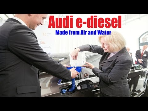 La compañia alemana Audi presenta a las autoridades germanas un combustible alternativo a producido con Co2 atmosférico y agua.
