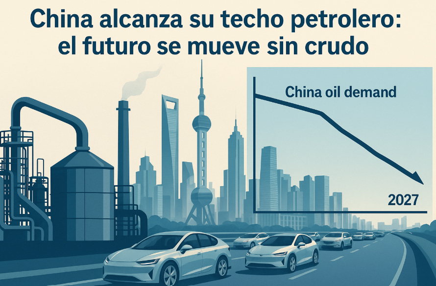 China muy cerca del pico de demanda de petróleo: un giro global irreversible